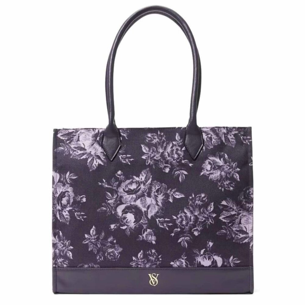 Victoria's Secret Floral Toile Book Bag NWOT